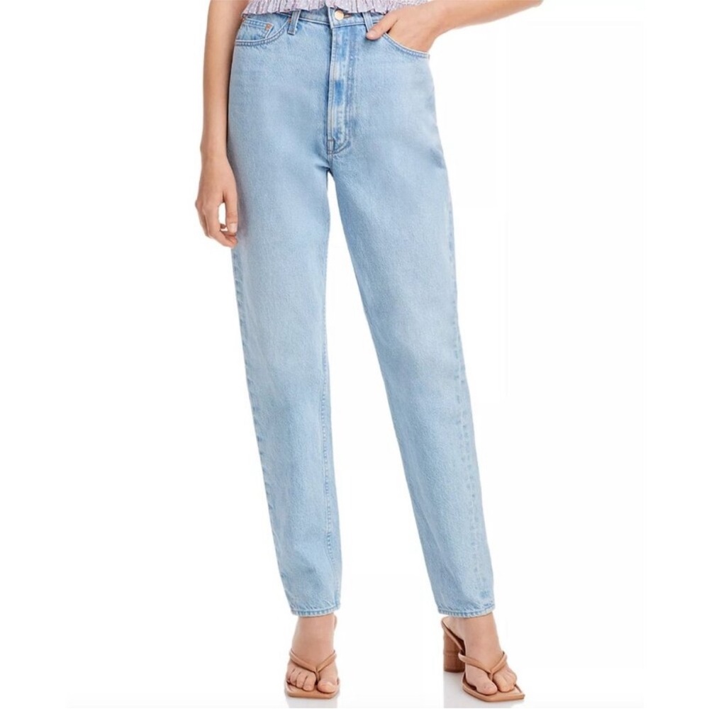 Mother‎ Snacks High Waisted twizzy skimp straight jeans in Just a Nibble Wash 27
